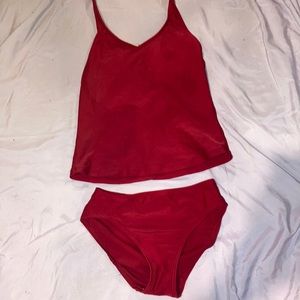 Red swim suit!